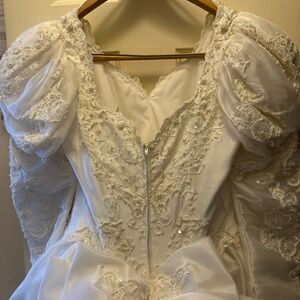 Vintage Mori Lee Ivory Beaded Wedding Dress